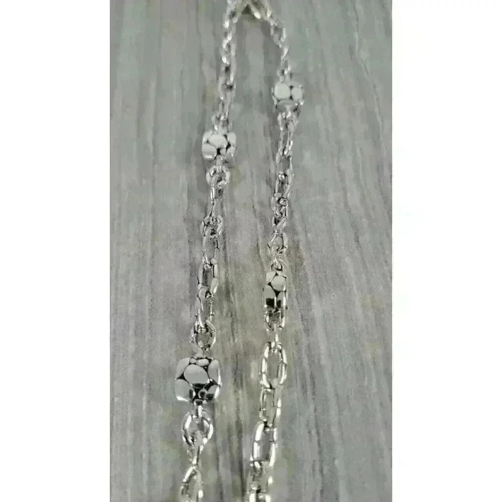 John Hardy Sterling Silver Heritage Kali Station Necklace 45" - Picture 6 of 15